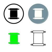 Scroll of Paper Vector Icon