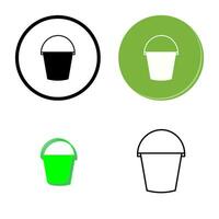 Water Bucket Vector Icon