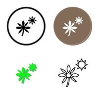 Flower in sunlight Vector Icon