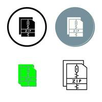 Zip File Vector Icon