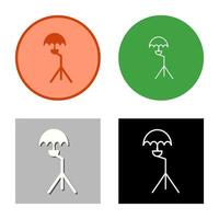 Unique Umbrella Stand Vector Icon