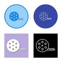 Unique Film Reel Vector Icon