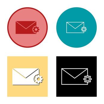 Unique Message Settings Vector Icon