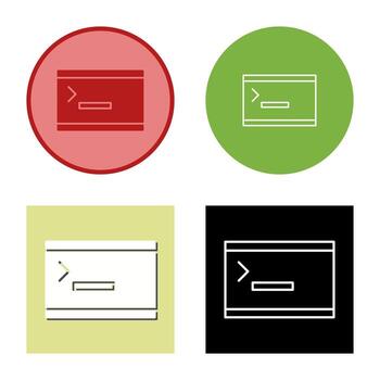 icono de vector de consola único