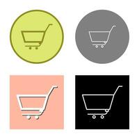 Unique Empty Cart Vector Icon