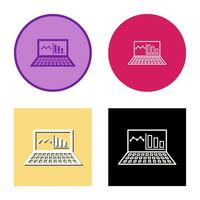 Unique Online Stats Vector Icon