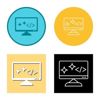 Unique Clean Code Vector Icon
