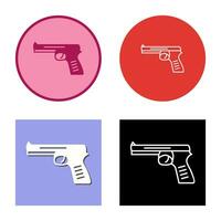 icono de vector de pistola única