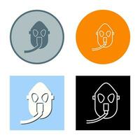 Unique Oxygen Mask Vector Icon