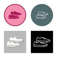 icono de vector de zapatillas