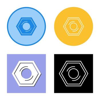Nut Vector Icon
