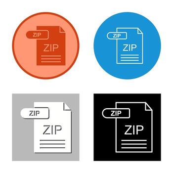 ZIP Vector Icon