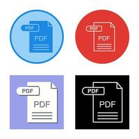 icono de vector de pdf