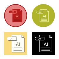 icono de vector de ai