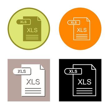 icono de vector xls
