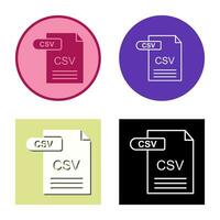 CSV Vector Icon