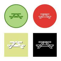 Picnic of Table Vector Icon