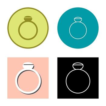 icono de vector de anillo