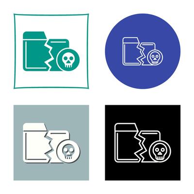Infected Files Vector Icon