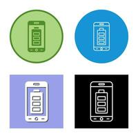 Mobile Battery Vector Icon