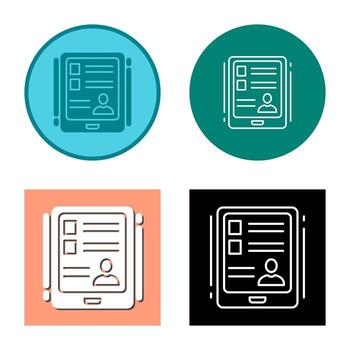 icono de vector de tableta