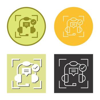 icono de vector de soporte técnico