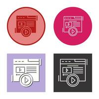 Video Content Vector Icon