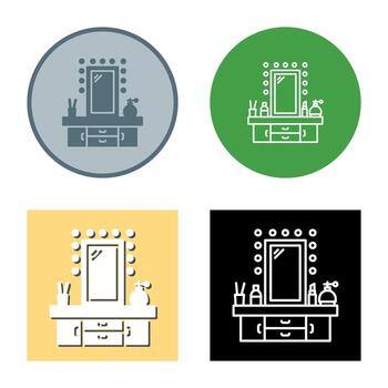 Dressing Table Vector Icon