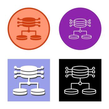 icono de vector de datos estructurados