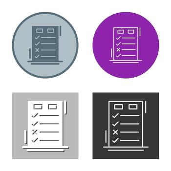 Today to Done CheckList Vector Icon