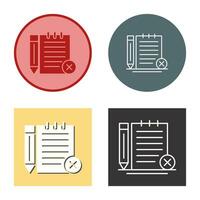 Unchecked Notes Vector Icon