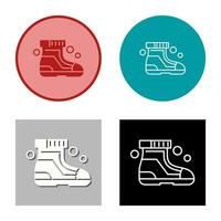 Ski Boots Vector Icon