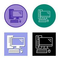 icono de vector de computadora