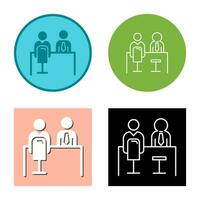 Employee Interview Vector Icon