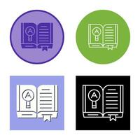 Open Book Vector Icon