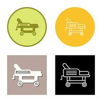 Hospital Bed Vector Icon