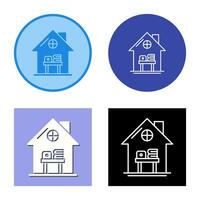 Home Work Place Vector Icon