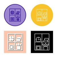 Bookshelf Vector Icon