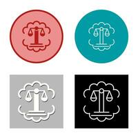 Justice Scale Vector Icon