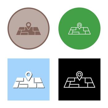 icono de vector de mapa
