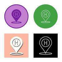 Hotel Location Vector Icon