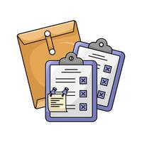 task list with envelope illustration vector