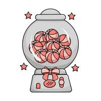 candy sweet in jar illustration vector