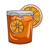 lemon beverage illustration vector