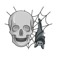bat  halloween illustration vector