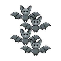 bat  halloween illustration vector