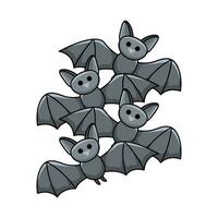 bat  halloween illustration vector