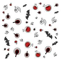 halloween pattern illustration vector