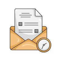 task list in mail illustration vector