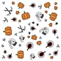 halloween pattern illustration vector